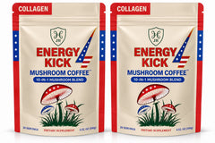 Two JH Energy Kick Mushroom Coffee bags for Bethlehem Fair bundle